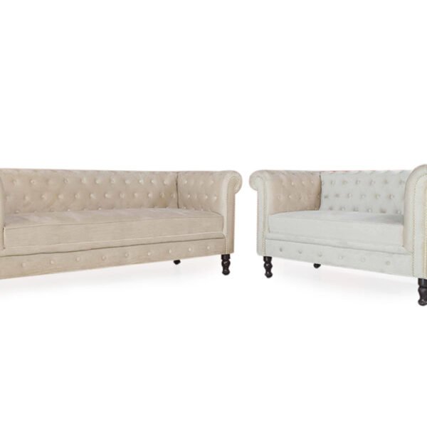 Beige Elegance | Luxe 3+2 Sofa Set, Soft Beige