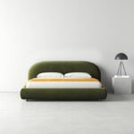 Verdant Rest | Green Upholstered Bed
