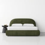 Verdant Rest | Green Upholstered Bed - Image 2