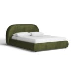 Verdant Rest | Green Upholstered Bed - Image 5
