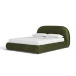 Verdant Rest | Green Upholstered Bed - Image 4